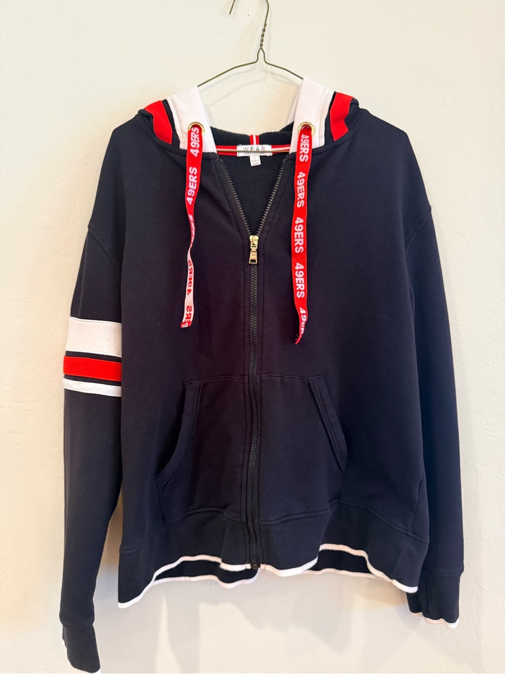 Women’s San Francisco 49ers Zip Up Hoodie size L